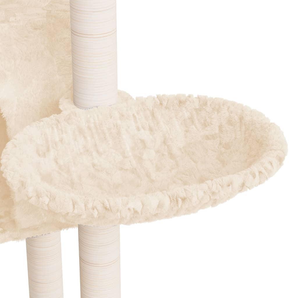 Trendyproduct.co.uk Cat Tree With Sisal Scratching Posts 108.5 Cm vidaXL Animals & Pet Supplies Animals & Pet Supplies > Pet Supplies > Cat Supplies > Cat Furniture Cat Furniture Cat Supplies Cream parcel Pet Supplies vidaXL