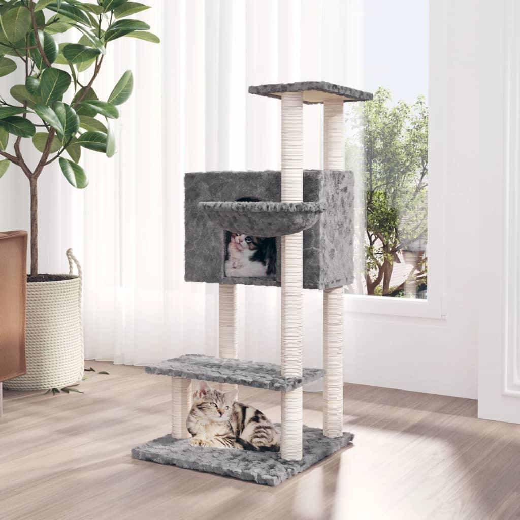 Trendyproduct.co.uk Cat Tree With Sisal Scratching Posts 108.5 Cm vidaXL Animals & Pet Supplies Animals & Pet Supplies > Pet Supplies > Cat Supplies > Cat Furniture Cat Furniture Cat Supplies Cream parcel Pet Supplies vidaXL