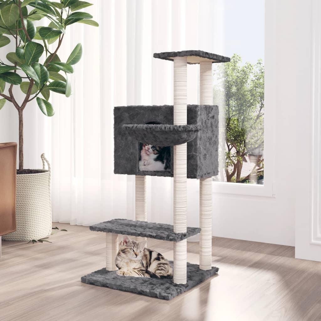 Trendyproduct.co.uk Cat Tree With Sisal Scratching Posts 108.5 Cm vidaXL Animals & Pet Supplies Animals & Pet Supplies > Pet Supplies > Cat Supplies > Cat Furniture Cat Furniture Cat Supplies Cream parcel Pet Supplies vidaXL