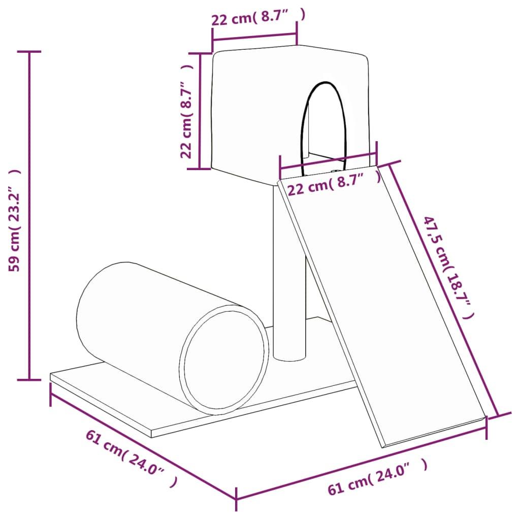 Trendyproduct.co.uk Cat Tree With Sisal Scratching Post 59 Cm vidaXL Animals & Pet Supplies Animals & Pet Supplies > Pet Supplies > Cat Supplies > Cat Furniture Cat Furniture Cat Supplies Cream parcel Pet Supplies vidaXL