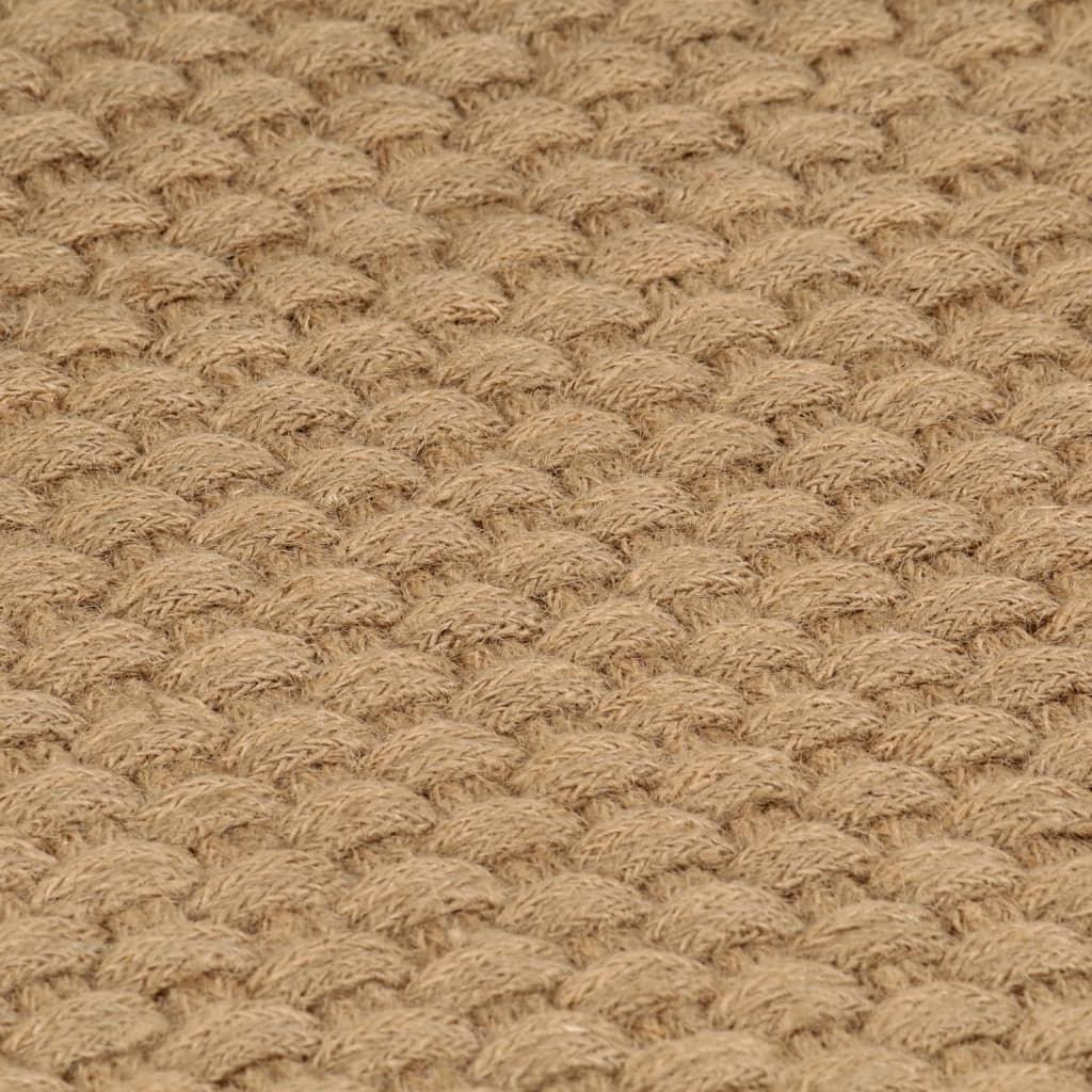 Rug Rectangular Natural Jute