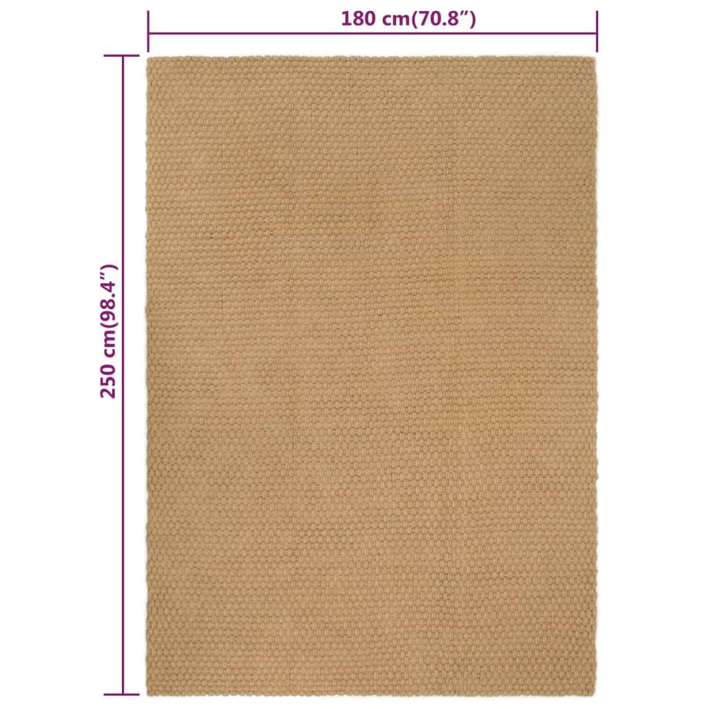 Rug Rectangular Natural Jute