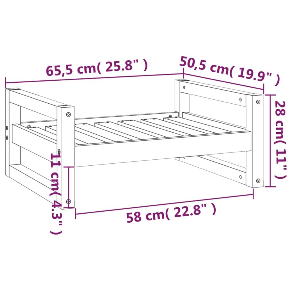 Trendyproduct.co.uk Dog Bed Solid Pine Wood vidaXL Animals & Pet Supplies Animals & Pet Supplies > Pet Supplies > Dog Supplies > Dog Beds Brown Dog Beds Dog Supplies parcel Pet Supplies vidaXL