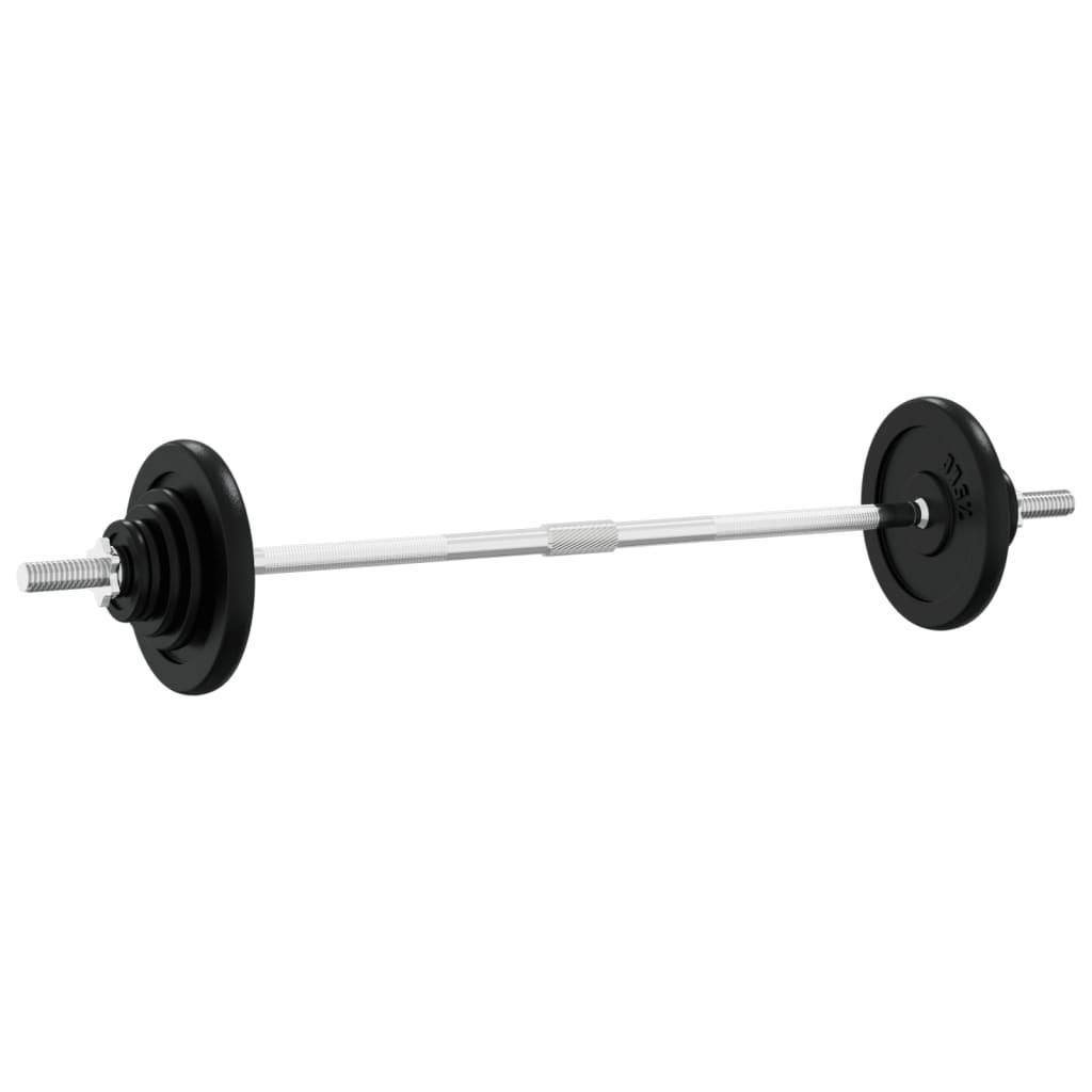 Barbell With Plates Set 30 Kg Cast Iron