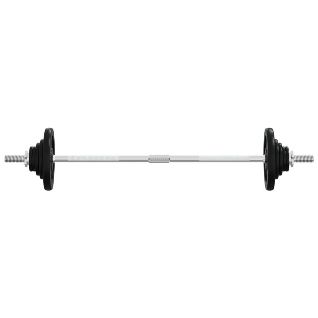 Barbell With Plates Set 30 Kg Cast Iron