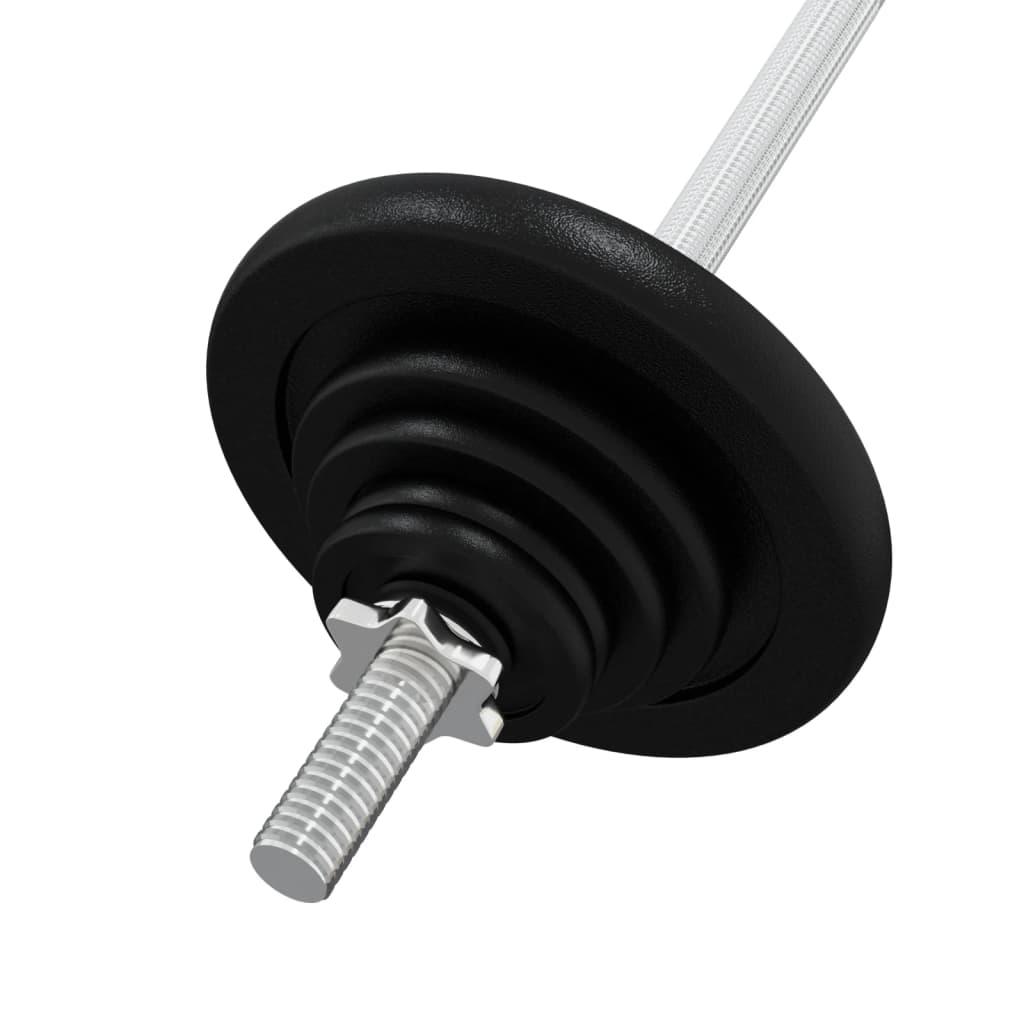 Barbell With Plates Set 30 Kg Cast Iron