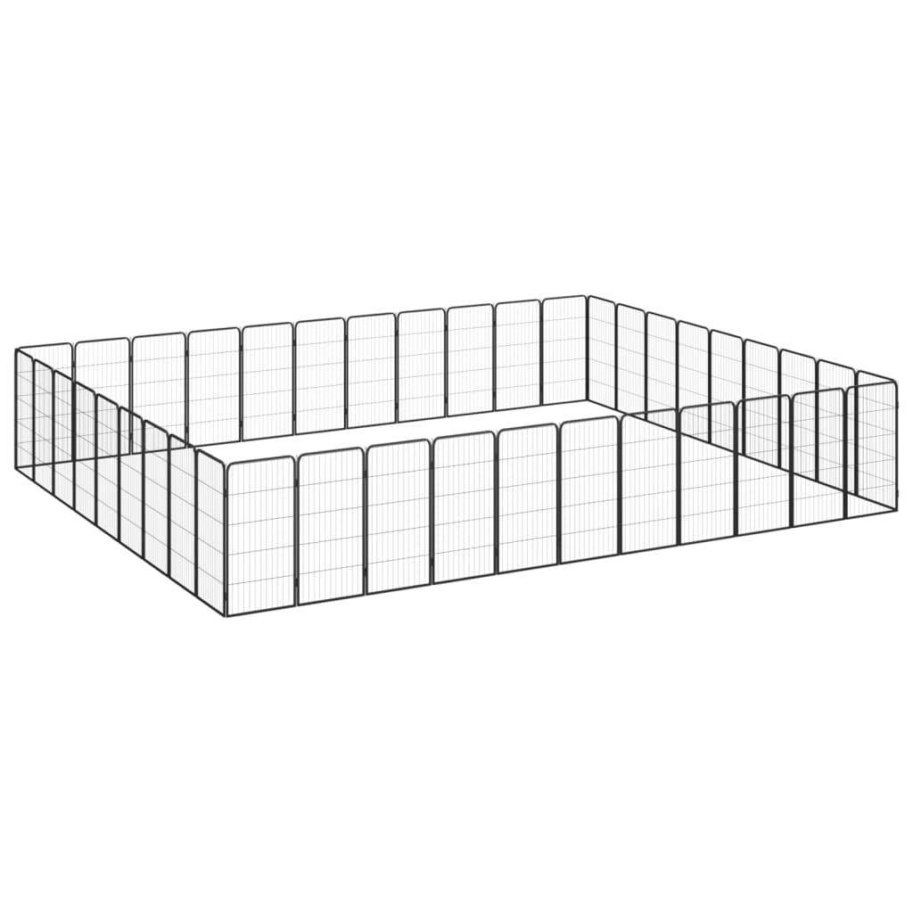 Trendyproduct.co.uk 20-Panel Dog Playpen Black 50X100 Cm Powder-Coated Steel vidaXL Animals & Pet Supplies Animals & Pet Supplies > Pet Supplies > Dog Supplies > Dog Kennels & Runs Black Dog Kennels & Runs Dog Supplies parcel Pet Supplies vidaXL