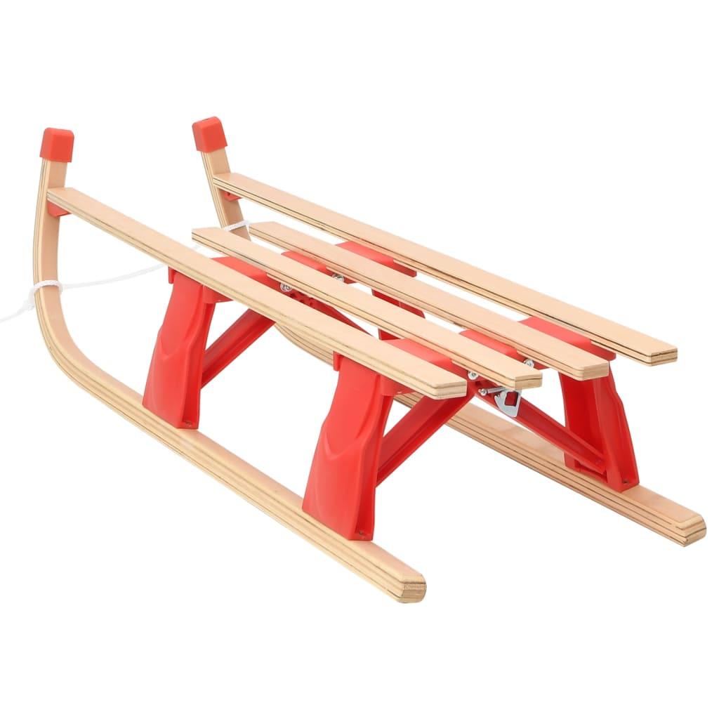 Folding Sledge Wood 110 Cm