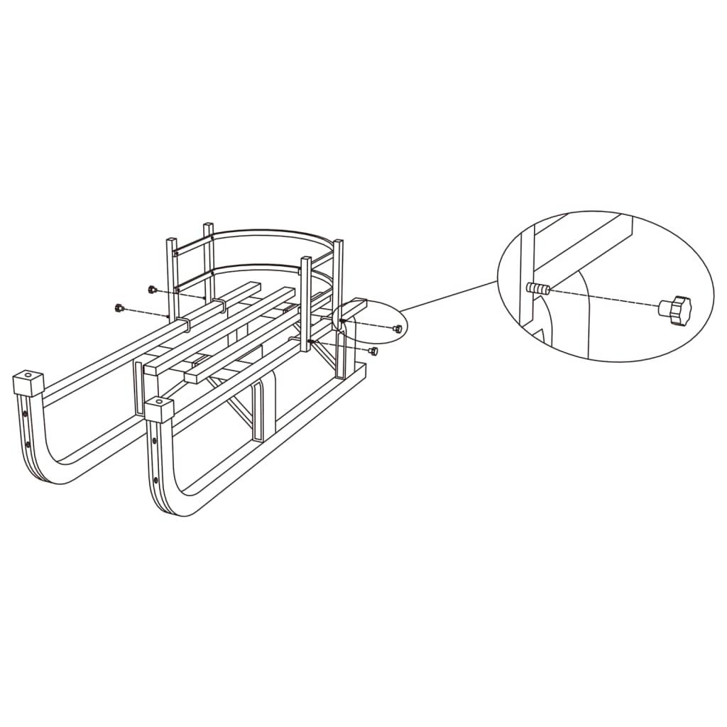 Backrest For Sledge Plywood