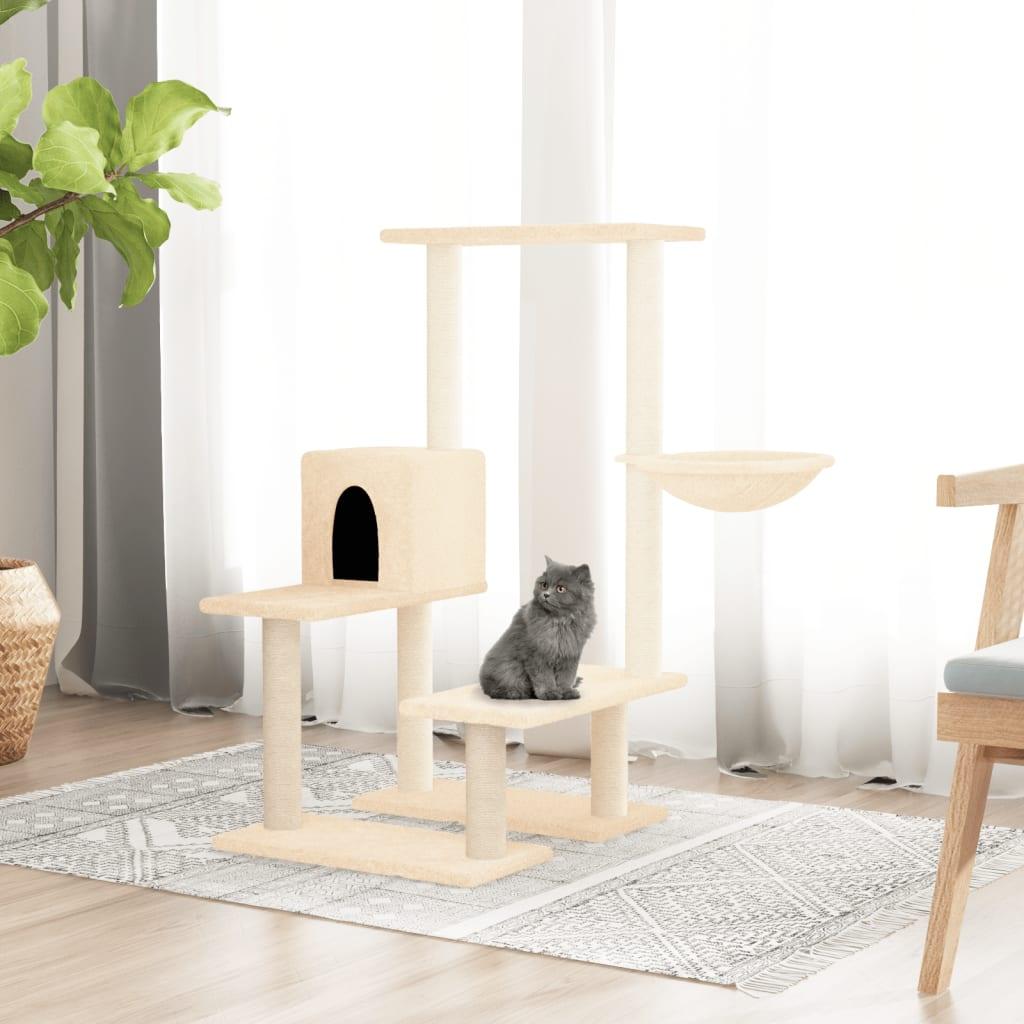 Trendyproduct.co.uk Cat Tree With Sisal Scratching Posts 94.5 Cm vidaXL Animals & Pet Supplies Animals & Pet Supplies > Pet Supplies > Cat Supplies > Cat Furniture Cat Furniture Cat Supplies Grey parcel Pet Supplies vidaXL