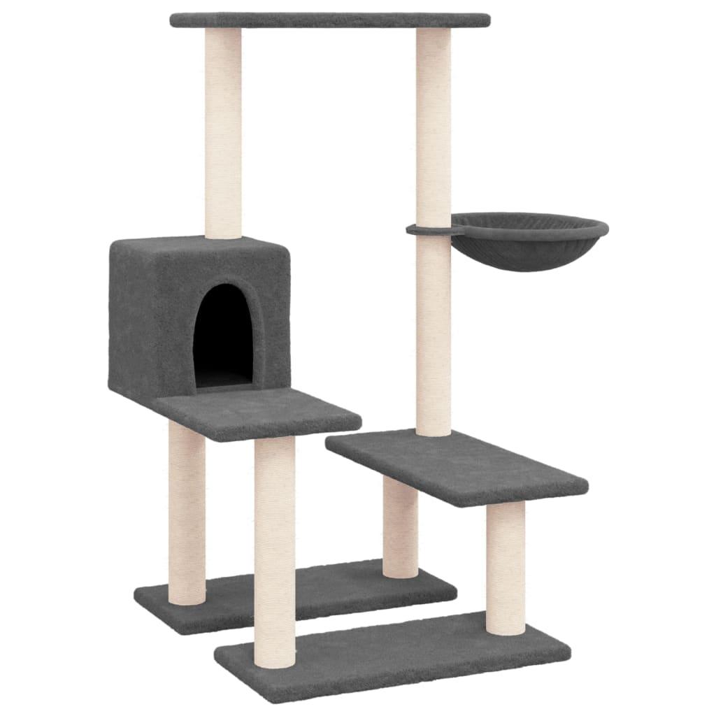 Trendyproduct.co.uk Cat Tree With Sisal Scratching Posts 94.5 Cm vidaXL Animals & Pet Supplies Animals & Pet Supplies > Pet Supplies > Cat Supplies > Cat Furniture Cat Furniture Cat Supplies Grey parcel Pet Supplies vidaXL