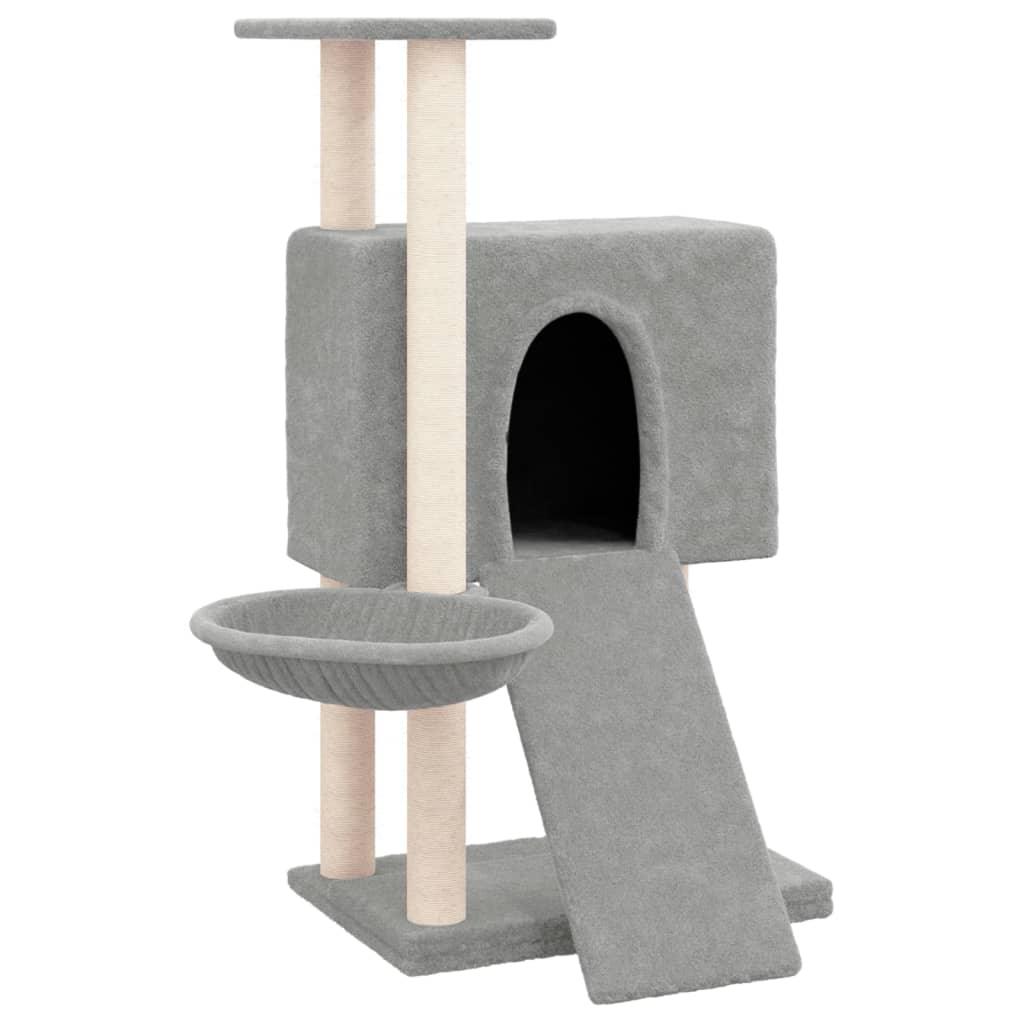 Trendyproduct.co.uk Cat Tree With Sisal Scratching Posts 96 Cm vidaXL Animals & Pet Supplies Animals & Pet Supplies > Pet Supplies > Cat Supplies > Cat Furniture Cat Furniture Cat Supplies Grey parcel Pet Supplies vidaXL