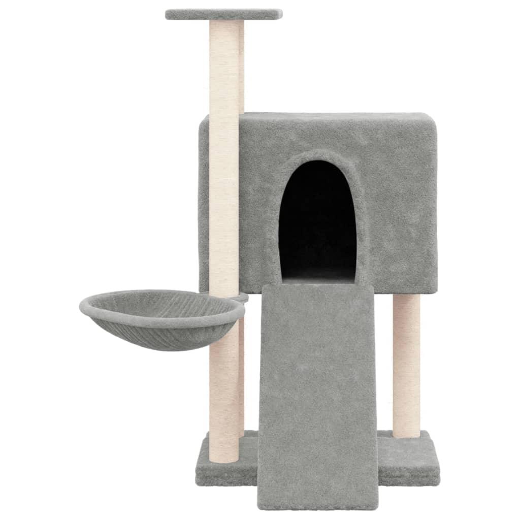 Trendyproduct.co.uk Cat Tree With Sisal Scratching Posts 96 Cm vidaXL Animals & Pet Supplies Animals & Pet Supplies > Pet Supplies > Cat Supplies > Cat Furniture Cat Furniture Cat Supplies Grey parcel Pet Supplies vidaXL