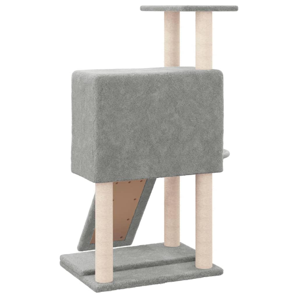 Trendyproduct.co.uk Cat Tree With Sisal Scratching Posts 96 Cm vidaXL Animals & Pet Supplies Animals & Pet Supplies > Pet Supplies > Cat Supplies > Cat Furniture Cat Furniture Cat Supplies Grey parcel Pet Supplies vidaXL