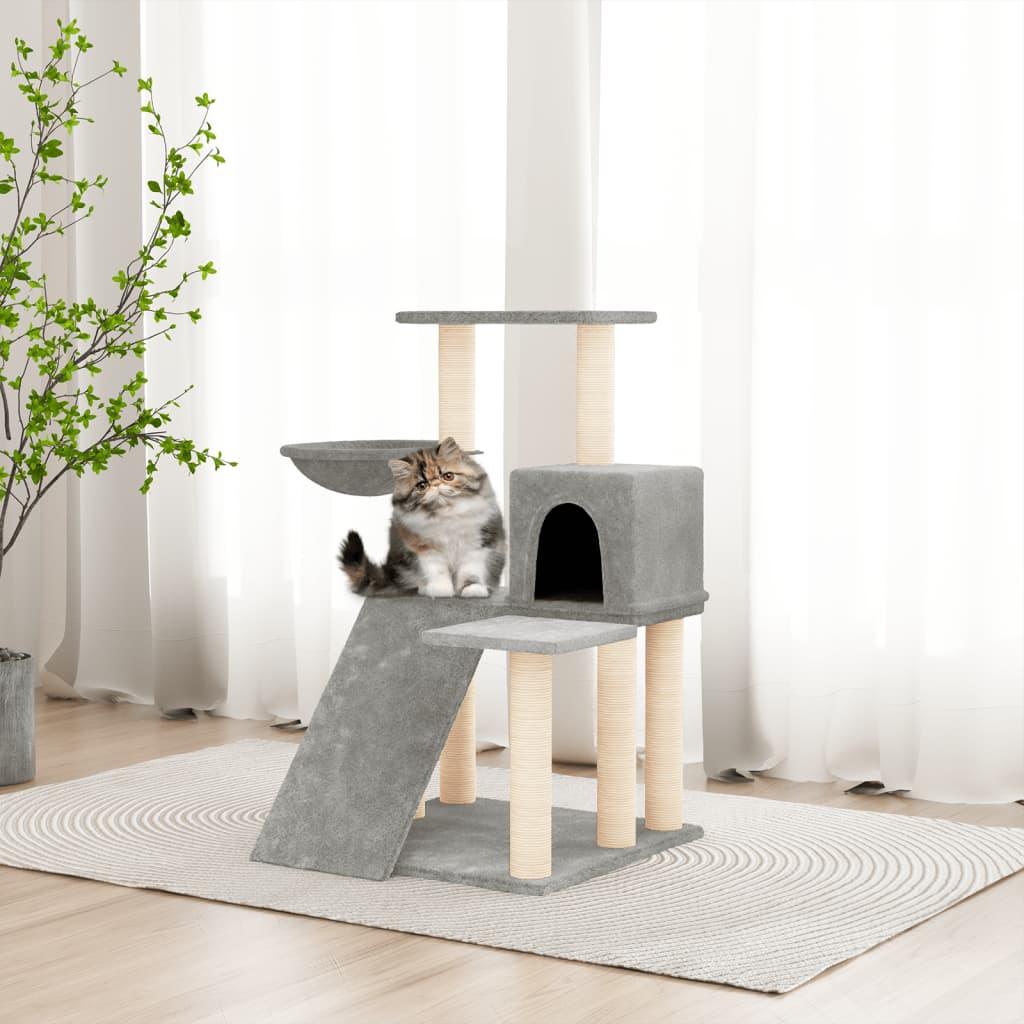 Trendyproduct.co.uk Cat Tree With Sisal Scratching Posts 82 Cm vidaXL Animals & Pet Supplies Animals & Pet Supplies > Pet Supplies > Cat Supplies > Cat Furniture Cat Furniture Cat Supplies Grey parcel Pet Supplies vidaXL