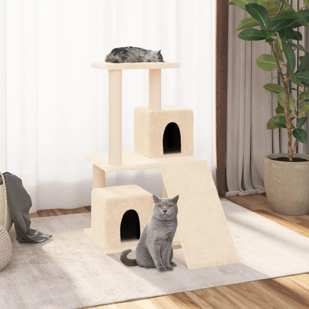 Trendyproduct.co.uk Cat Tree With Sisal Scratching Posts 82 Cm vidaXL Animals & Pet Supplies Animals & Pet Supplies > Pet Supplies > Cat Supplies > Cat Furniture Cat Furniture Cat Supplies Cream parcel Pet Supplies vidaXL