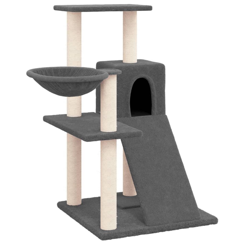 Trendyproduct.co.uk Cat Tree With Sisal Scratching Posts 82 Cm vidaXL Animals & Pet Supplies Animals & Pet Supplies > Pet Supplies > Cat Supplies > Cat Furniture Cat Furniture Cat Supplies Grey parcel Pet Supplies vidaXL