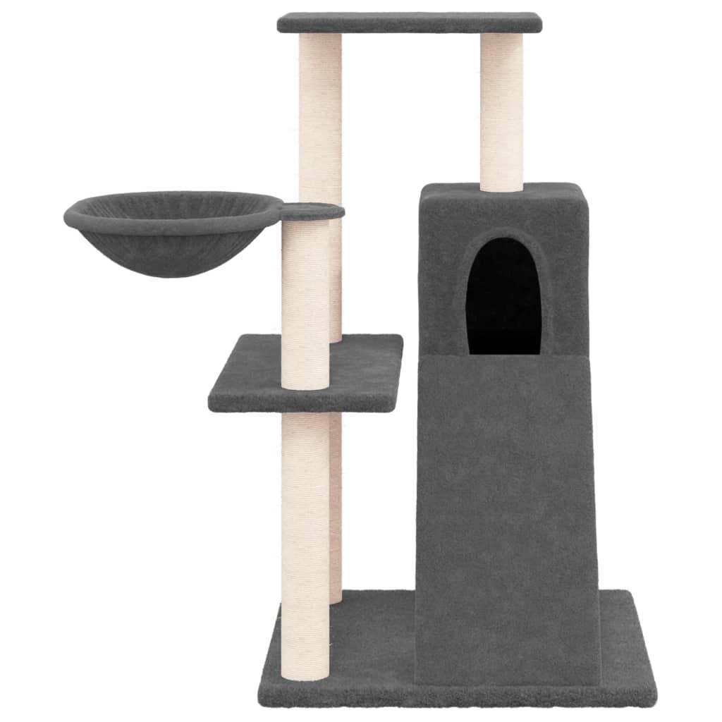 Trendyproduct.co.uk Cat Tree With Sisal Scratching Posts 82 Cm vidaXL Animals & Pet Supplies Animals & Pet Supplies > Pet Supplies > Cat Supplies > Cat Furniture Cat Furniture Cat Supplies Grey parcel Pet Supplies vidaXL