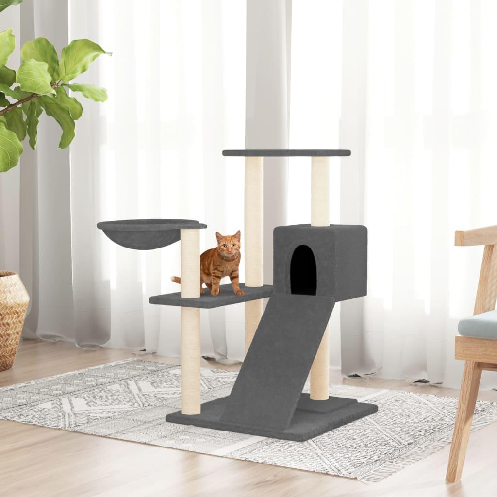 Trendyproduct.co.uk Cat Tree With Sisal Scratching Posts 82 Cm vidaXL Animals & Pet Supplies Animals & Pet Supplies > Pet Supplies > Cat Supplies > Cat Furniture Cat Furniture Cat Supplies Grey parcel Pet Supplies vidaXL