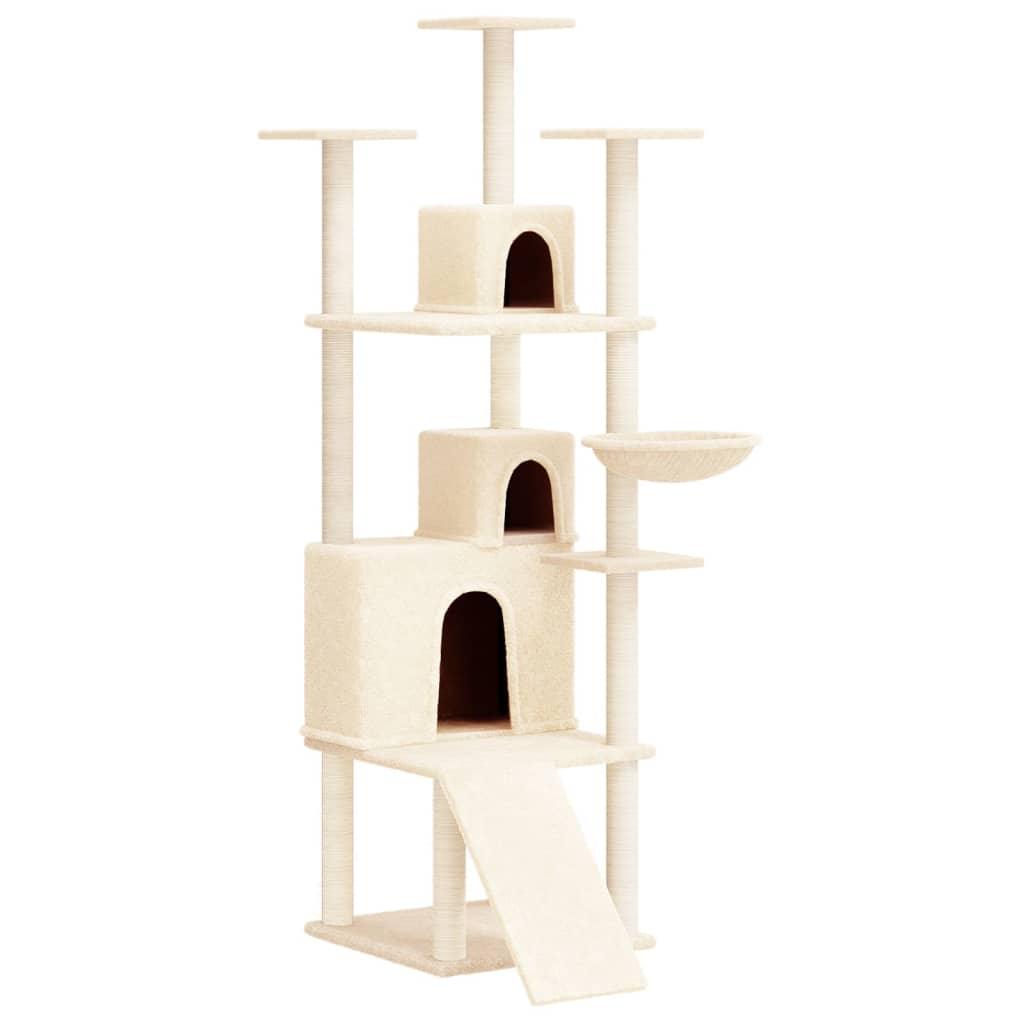 Trendyproduct.co.uk Cat Tree With Sisal Scratching Posts 175 Cm vidaXL Animals & Pet Supplies Animals & Pet Supplies > Pet Supplies > Cat Supplies > Cat Furniture Cat Furniture Cat Supplies Cream parcel Pet Supplies vidaXL