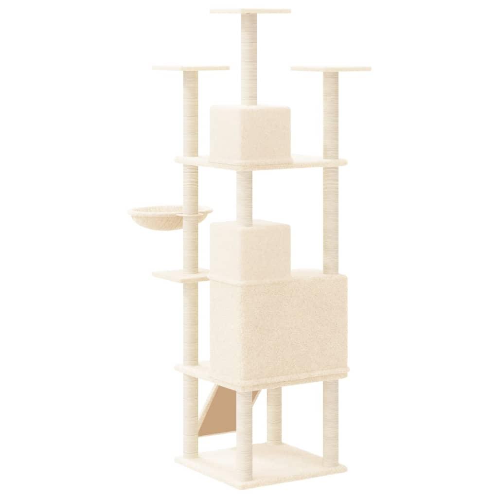 Trendyproduct.co.uk Cat Tree With Sisal Scratching Posts 175 Cm vidaXL Animals & Pet Supplies Animals & Pet Supplies > Pet Supplies > Cat Supplies > Cat Furniture Cat Furniture Cat Supplies Cream parcel Pet Supplies vidaXL