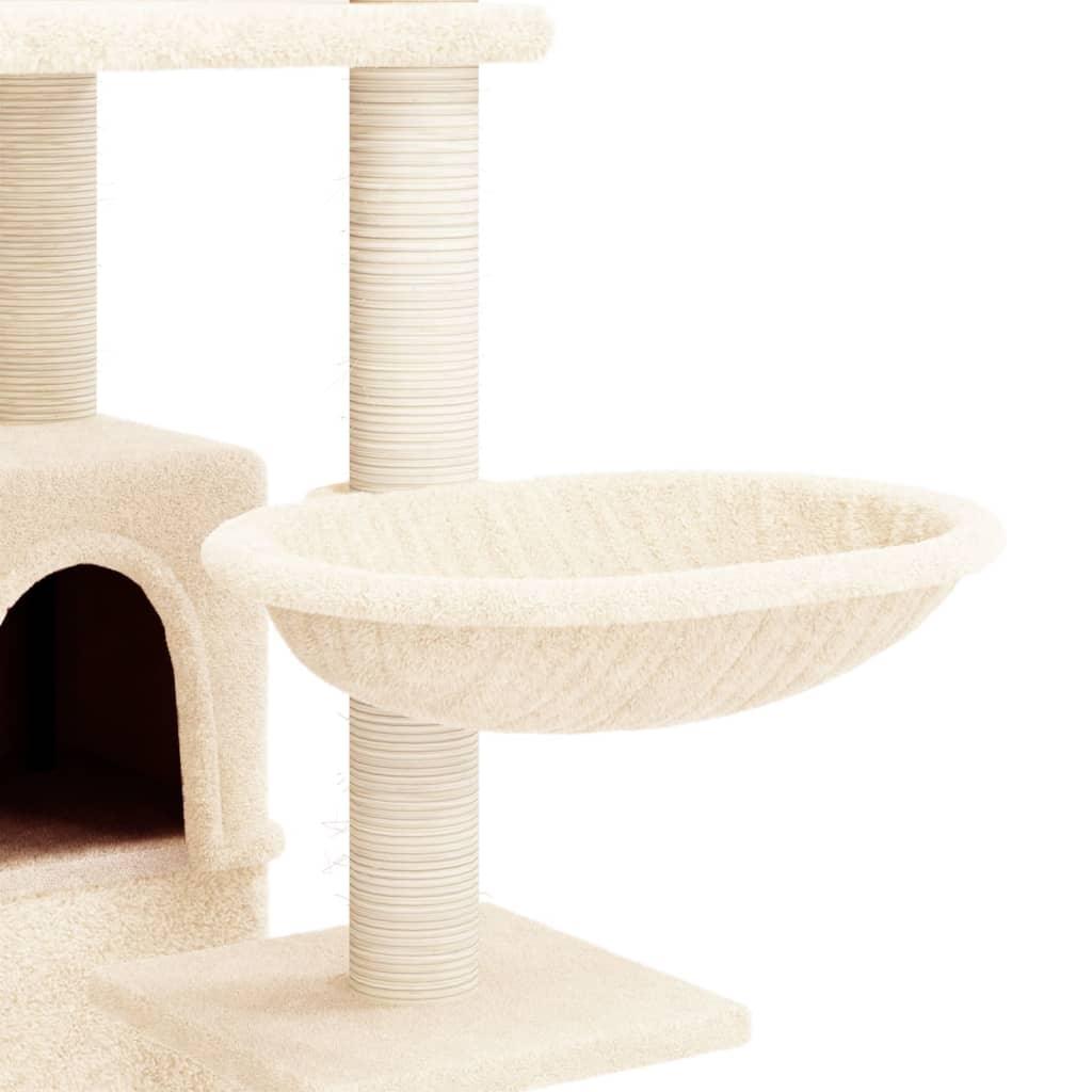 Trendyproduct.co.uk Cat Tree With Sisal Scratching Posts 175 Cm vidaXL Animals & Pet Supplies Animals & Pet Supplies > Pet Supplies > Cat Supplies > Cat Furniture Cat Furniture Cat Supplies Cream parcel Pet Supplies vidaXL