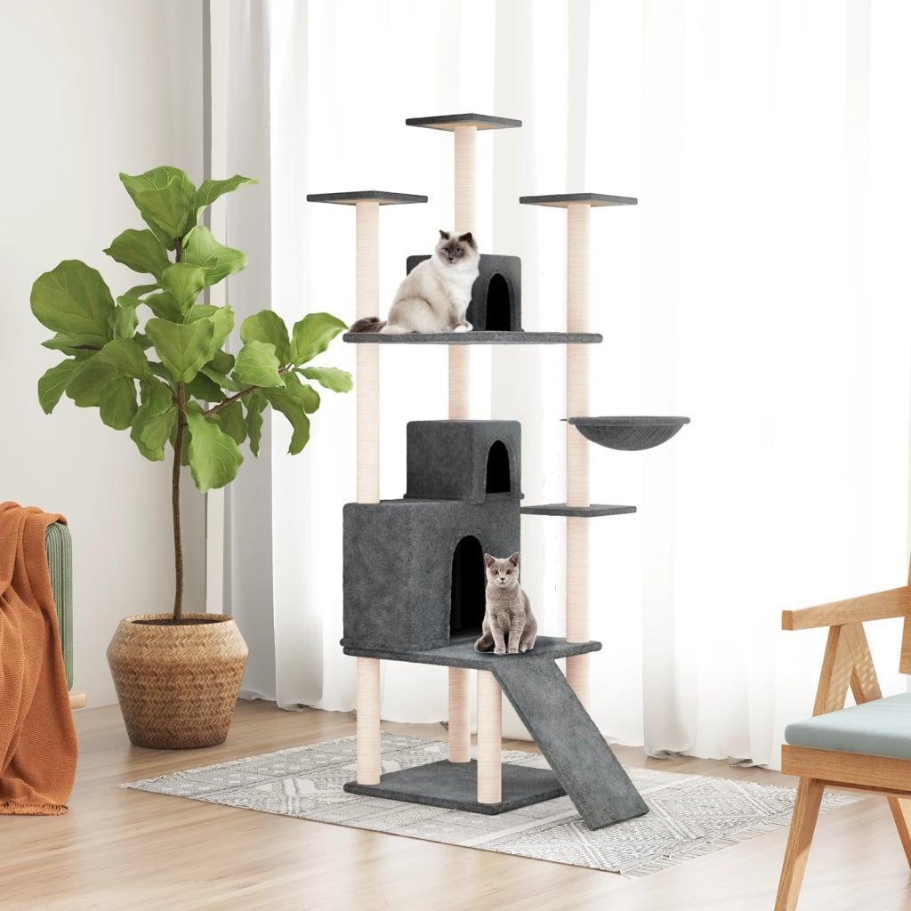 Trendyproduct.co.uk Cat Tree With Sisal Scratching Posts 175 Cm vidaXL Animals & Pet Supplies Animals & Pet Supplies > Pet Supplies > Cat Supplies > Cat Furniture Cat Furniture Cat Supplies Cream parcel Pet Supplies vidaXL