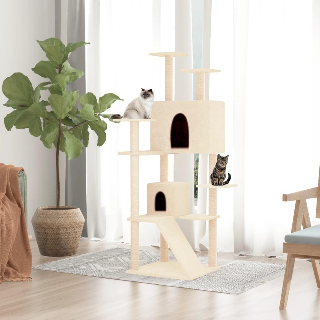 Trendyproduct.co.uk Cat Tree With Sisal Scratching Posts 153 Cm vidaXL Animals & Pet Supplies Animals & Pet Supplies > Pet Supplies > Cat Supplies > Cat Furniture Cat Furniture Cat Supplies Grey parcel Pet Supplies vidaXL