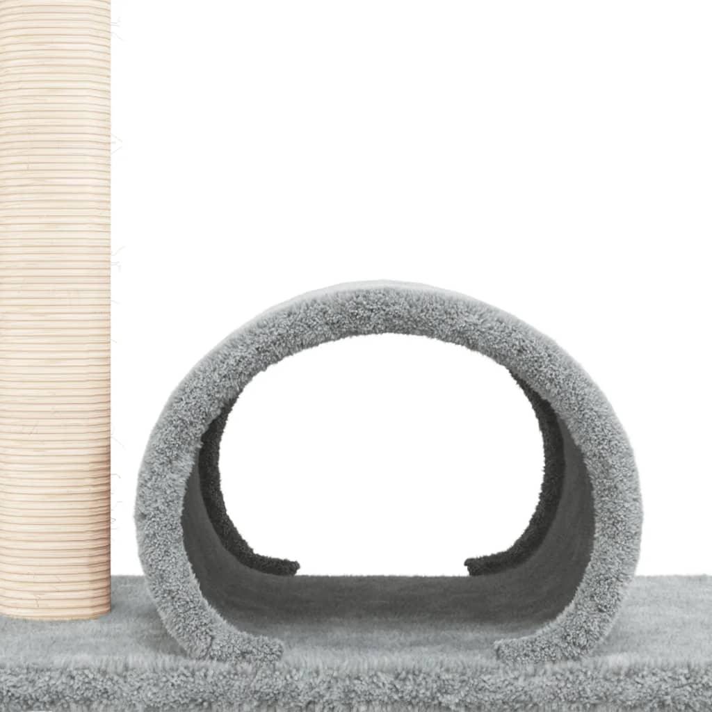 Trendyproduct.co.uk Cat Scratching Post With Tunnel 60X34.5X50 Cm vidaXL Animals & Pet Supplies Animals & Pet Supplies > Pet Supplies > Cat Supplies > Cat Furniture Cat Furniture Cat Supplies Grey parcel Pet Supplies vidaXL