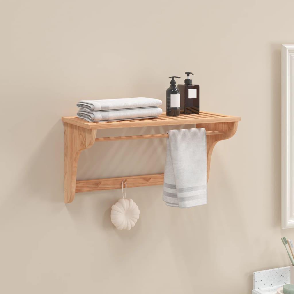 Towel Rack 60X30X35 Cm Solid Wood Walnut