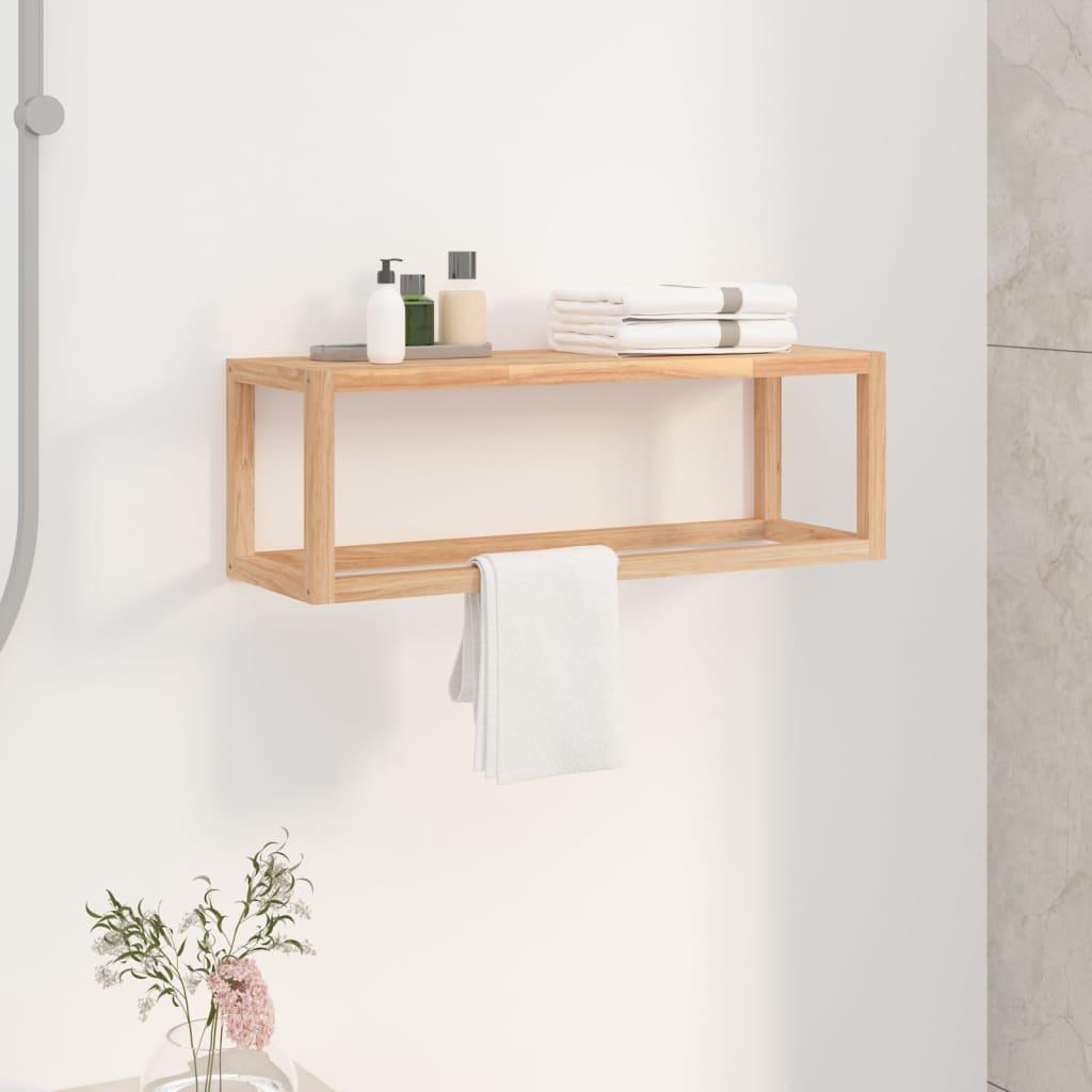 Towel Rack 60X20X20 Cm Solid Wood Walnut