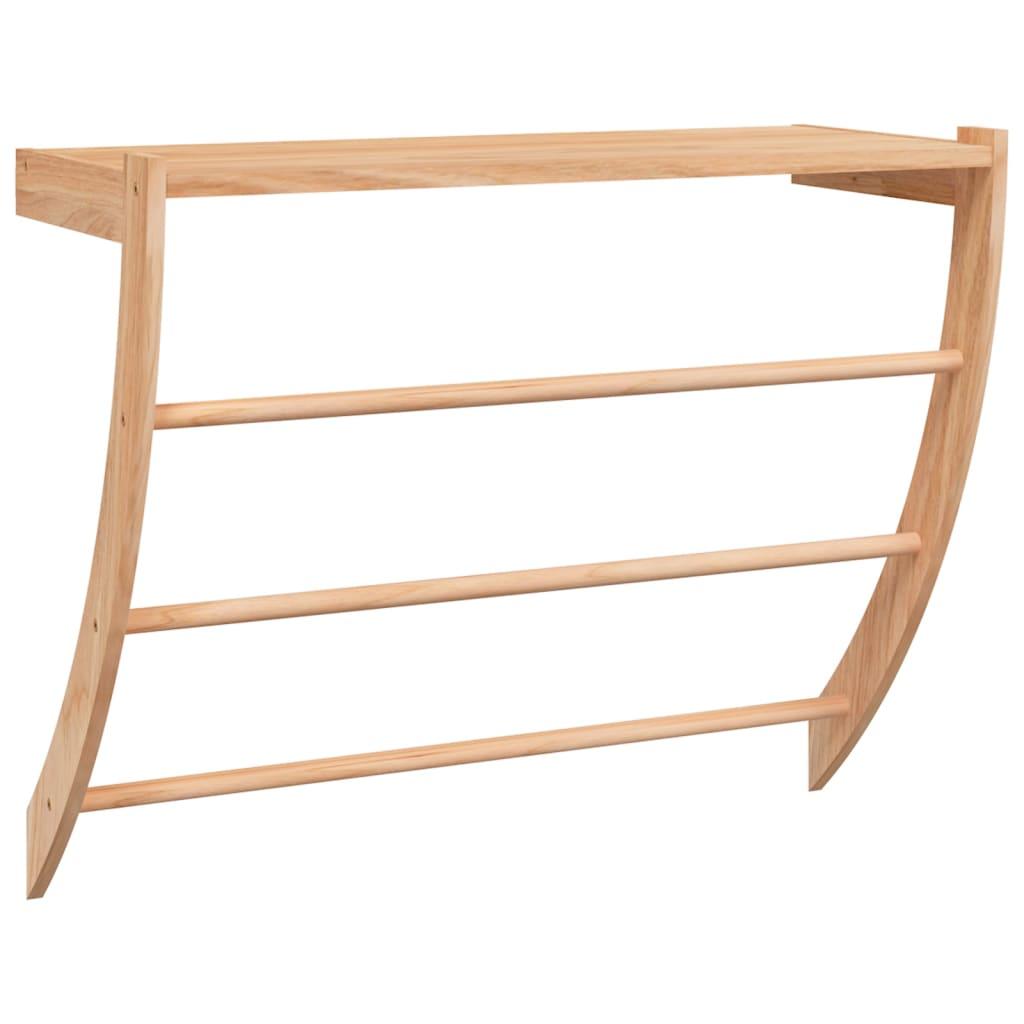 Towel Rack 60X25.5X49 Cm Solid Wood Walnut