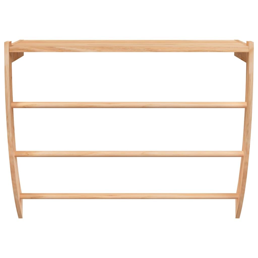 Towel Rack 60X25.5X49 Cm Solid Wood Walnut