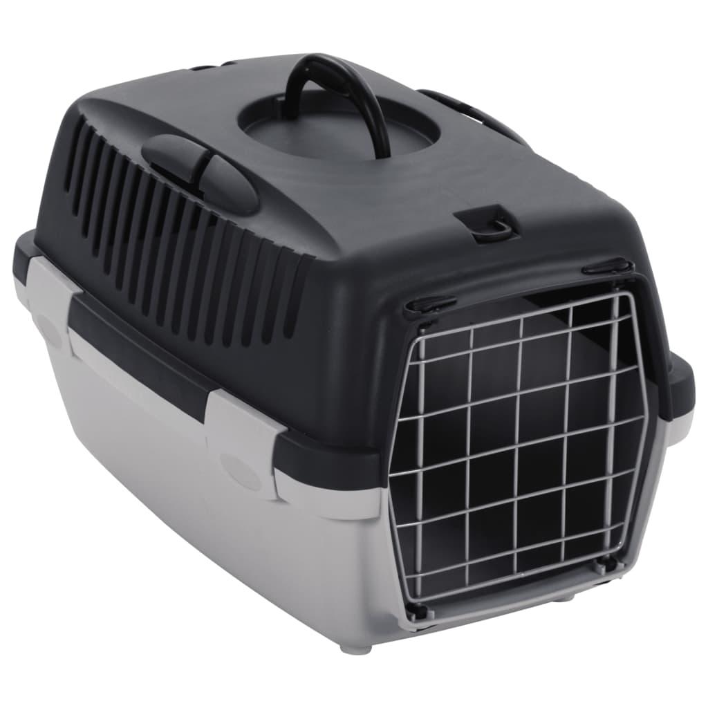 Pet Transport Box Grey And Black Pp