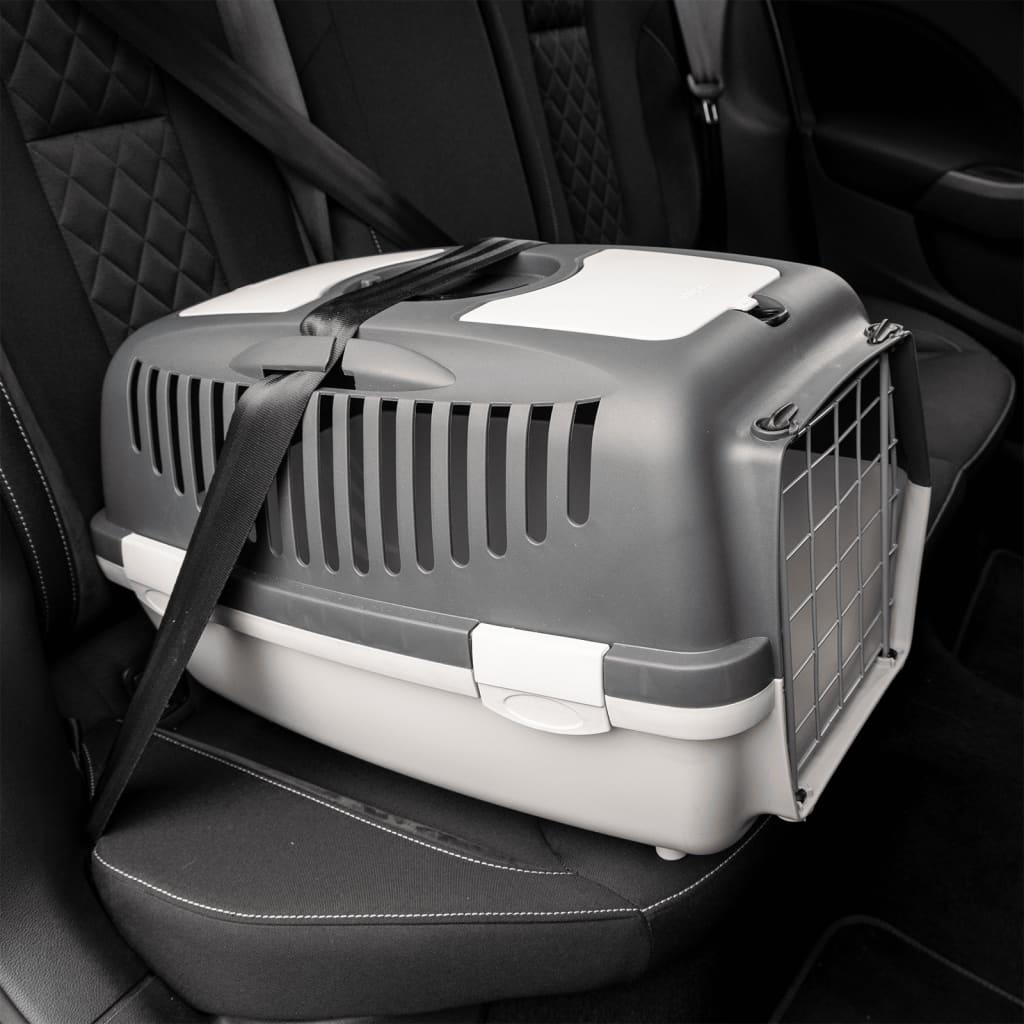 Pet Transport Box Grey And Black Pp