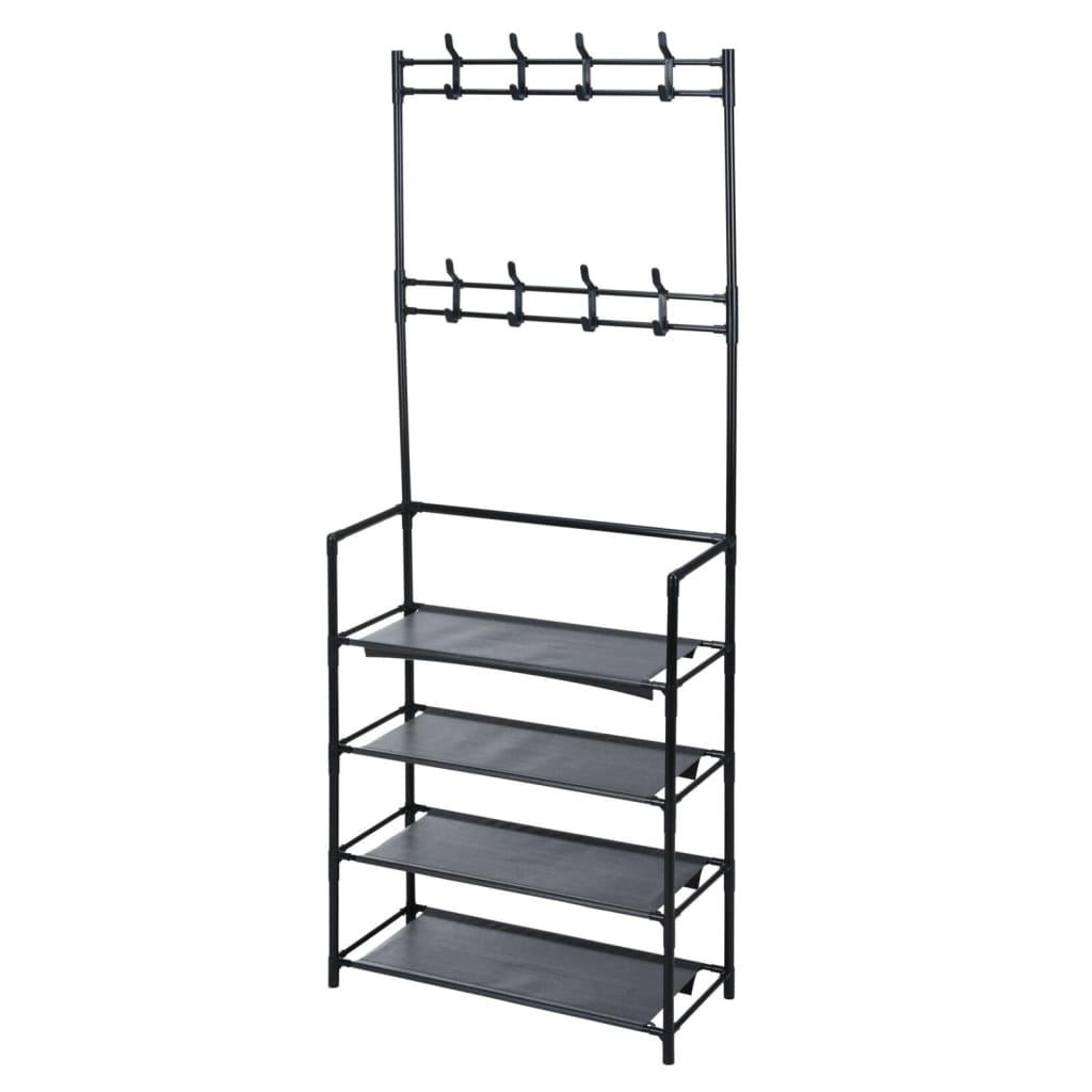 Storage Solutions Clothing Rack With 4 Shelves 60X26X155 Cm