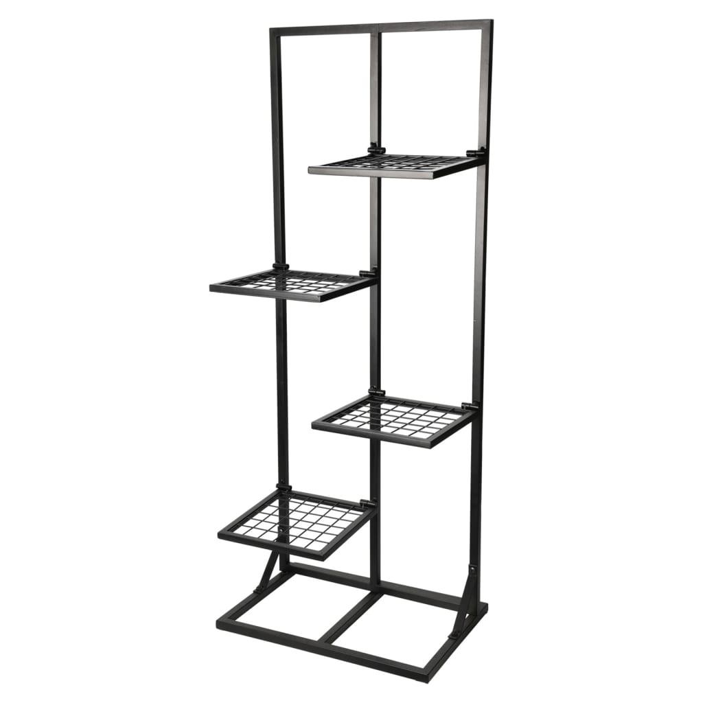 Progarden Flower Rack With 4 Shelves 40X27X102 Cm Black