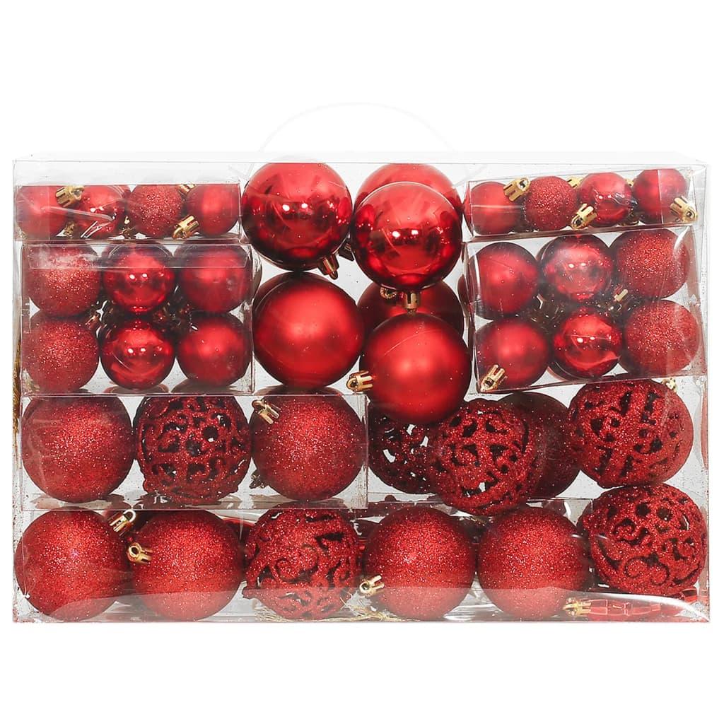 111 Piece Christmas Bauble Set Polystyrene