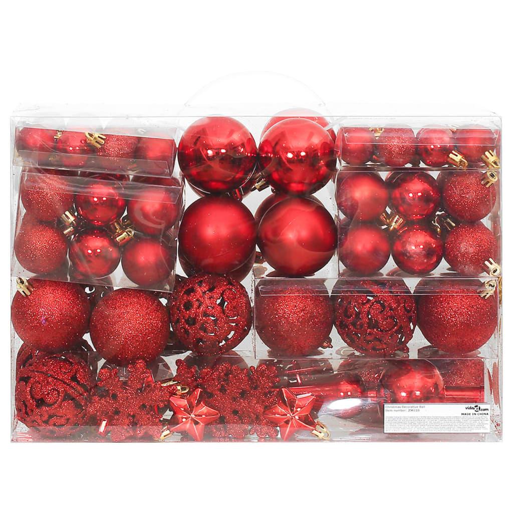 111 Piece Christmas Bauble Set Polystyrene