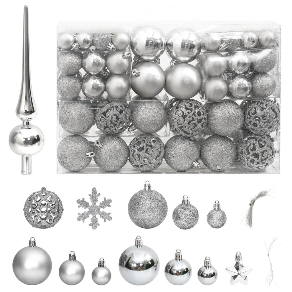 111 Piece Christmas Bauble Set Polystyrene