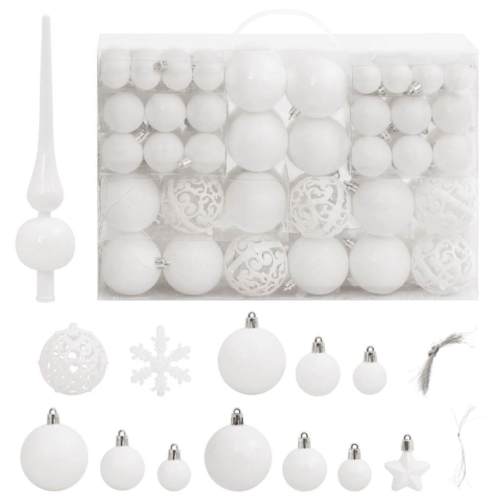 111 Piece Christmas Bauble Set Polystyrene