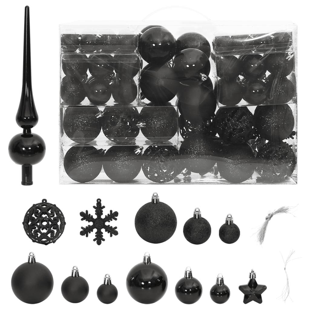 111 Piece Christmas Bauble Set Polystyrene