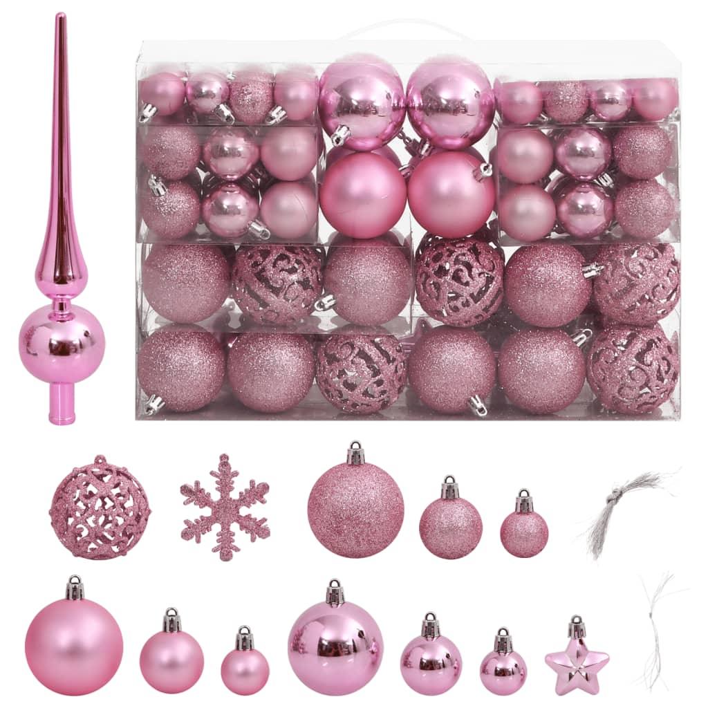 111 Piece Christmas Bauble Set Polystyrene