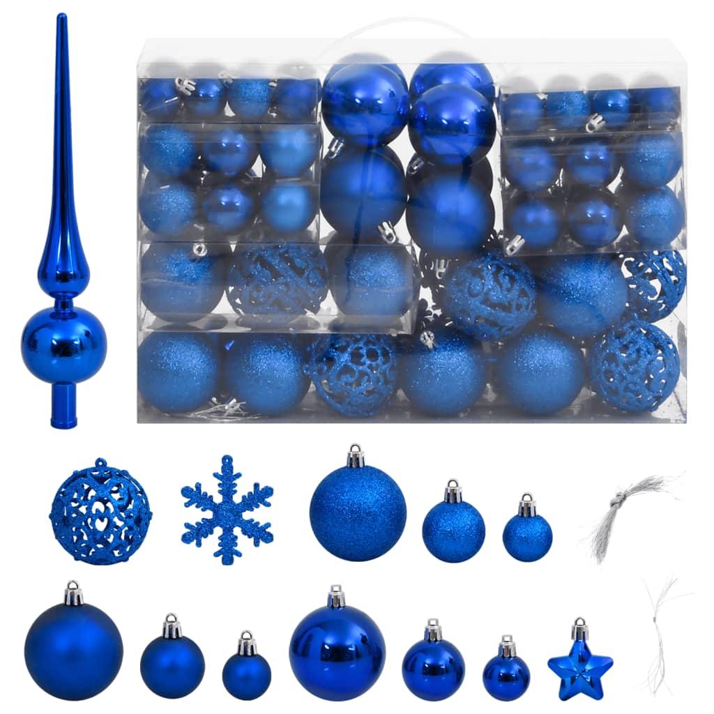 111 Piece Christmas Bauble Set Polystyrene