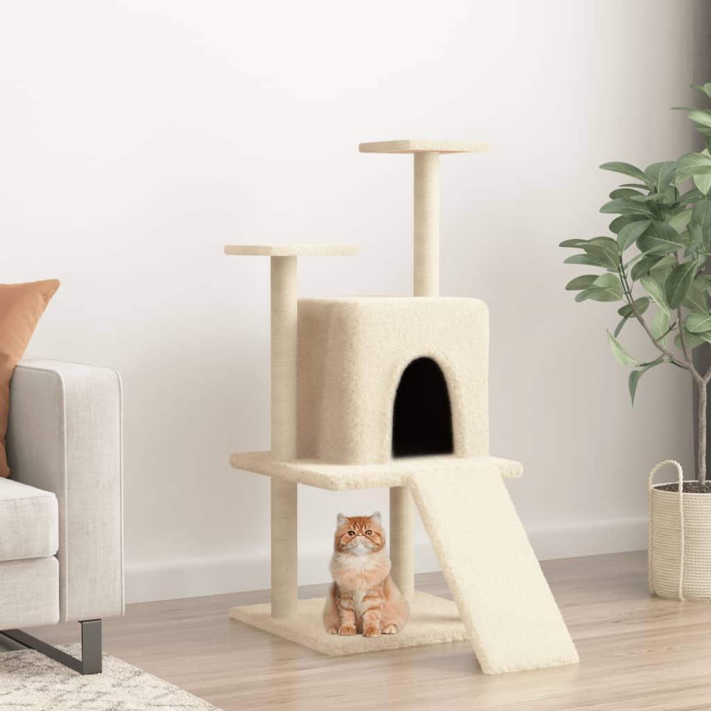 Trendyproduct.co.uk Cat Tree With Sisal Scratching Posts 110 Cm vidaXL Animals & Pet Supplies Animals & Pet Supplies > Pet Supplies > Cat Supplies > Cat Furniture Cat Furniture Cat Supplies Grey parcel Pet Supplies vidaXL