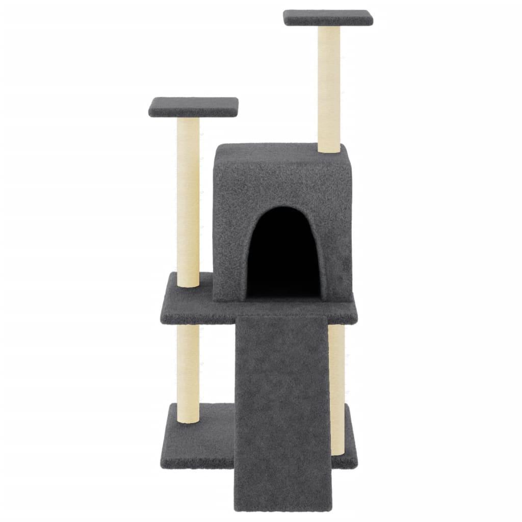 Trendyproduct.co.uk Cat Tree With Sisal Scratching Posts 110 Cm vidaXL Animals & Pet Supplies Animals & Pet Supplies > Pet Supplies > Cat Supplies > Cat Furniture Cat Furniture Cat Supplies Grey parcel Pet Supplies vidaXL