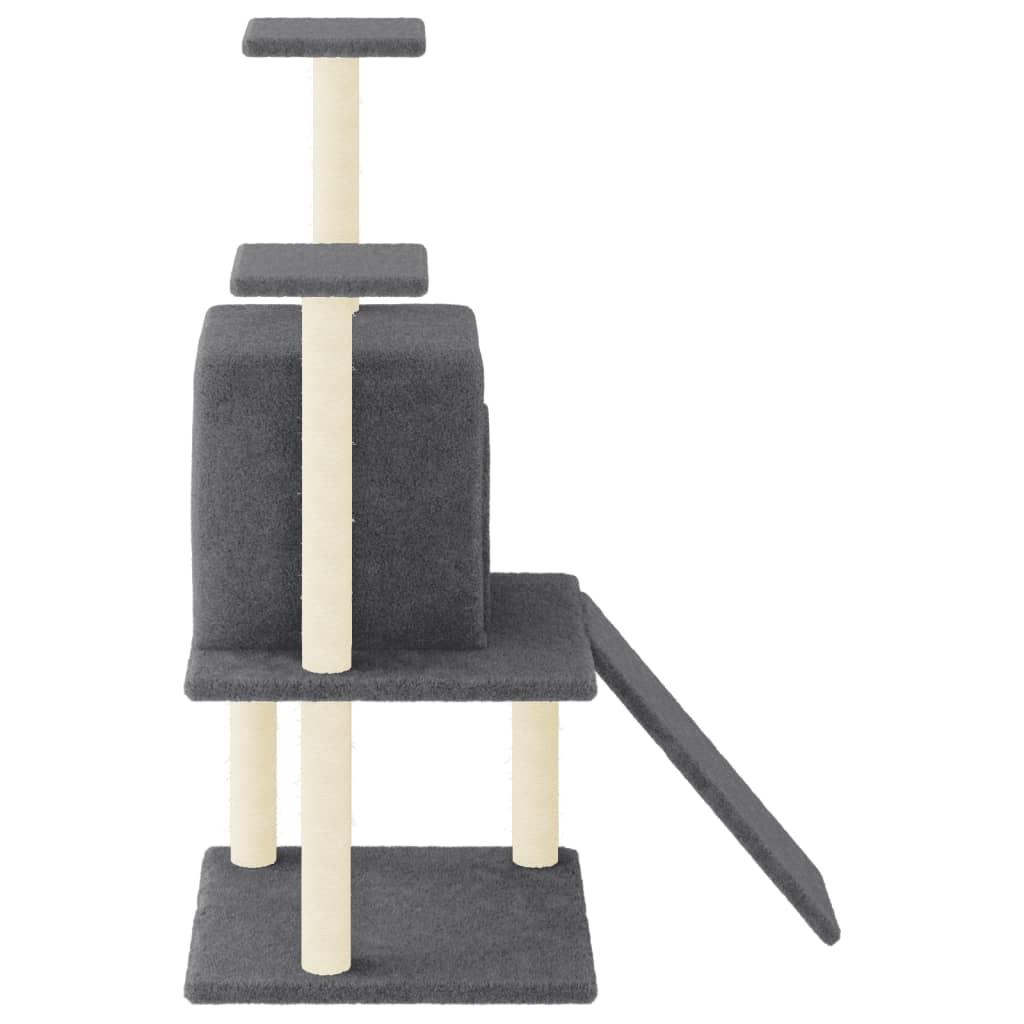 Trendyproduct.co.uk Cat Tree With Sisal Scratching Posts 110 Cm vidaXL Animals & Pet Supplies Animals & Pet Supplies > Pet Supplies > Cat Supplies > Cat Furniture Cat Furniture Cat Supplies Grey parcel Pet Supplies vidaXL