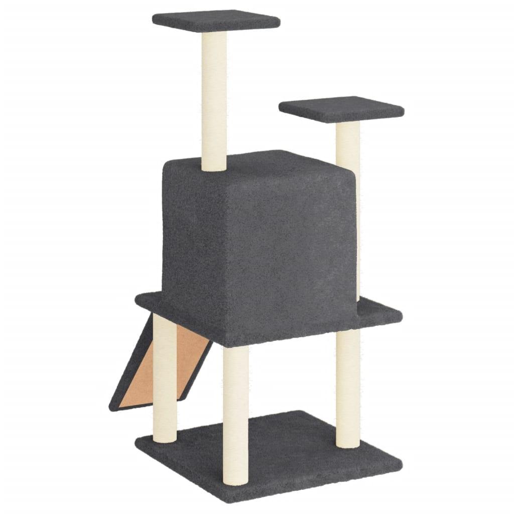 Trendyproduct.co.uk Cat Tree With Sisal Scratching Posts 110 Cm vidaXL Animals & Pet Supplies Animals & Pet Supplies > Pet Supplies > Cat Supplies > Cat Furniture Cat Furniture Cat Supplies Grey parcel Pet Supplies vidaXL