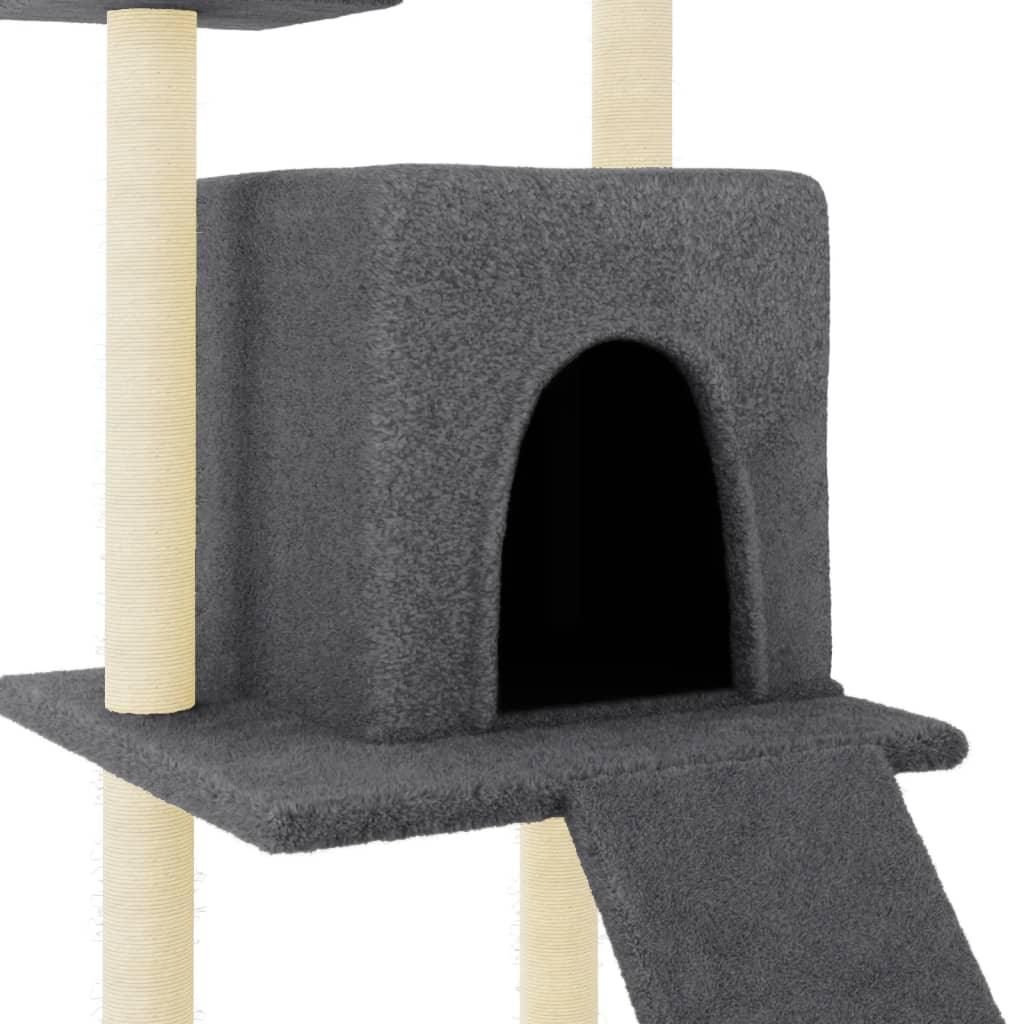 Trendyproduct.co.uk Cat Tree With Sisal Scratching Posts 110 Cm vidaXL Animals & Pet Supplies Animals & Pet Supplies > Pet Supplies > Cat Supplies > Cat Furniture Cat Furniture Cat Supplies Grey parcel Pet Supplies vidaXL