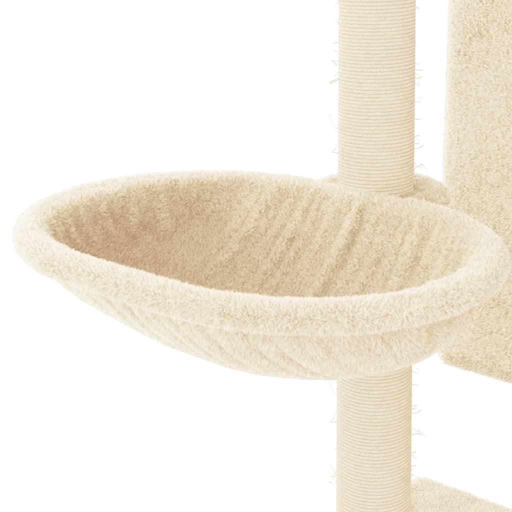 Trendyproduct.co.uk Cat Tree With Sisal Scratching Posts 130.5 Cm vidaXL Animals & Pet Supplies Animals & Pet Supplies > Pet Supplies > Cat Supplies > Cat Furniture Cat Furniture Cat Supplies Cream parcel Pet Supplies vidaXL